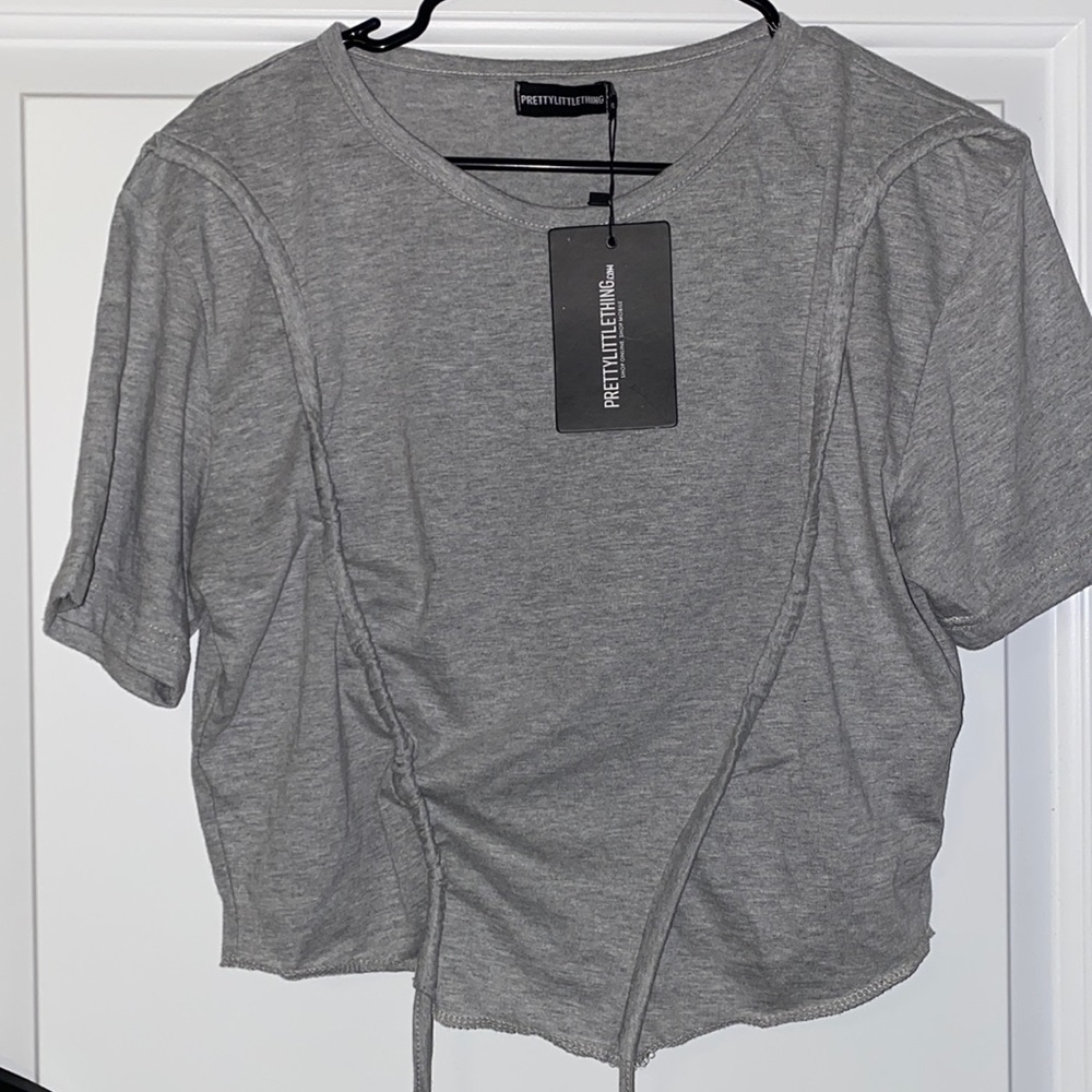 Grey crop top